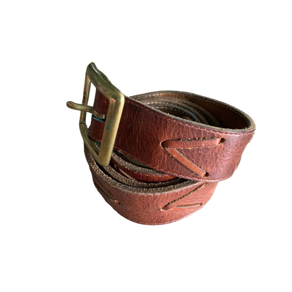 Suede Guitar Strap Brown Leather Belt